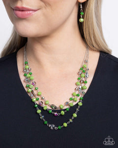 Paparazzi Radiantly Rich - Green Necklace