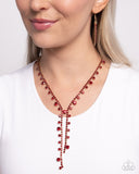 Paparazzi Glittery Getaway - Red Necklace