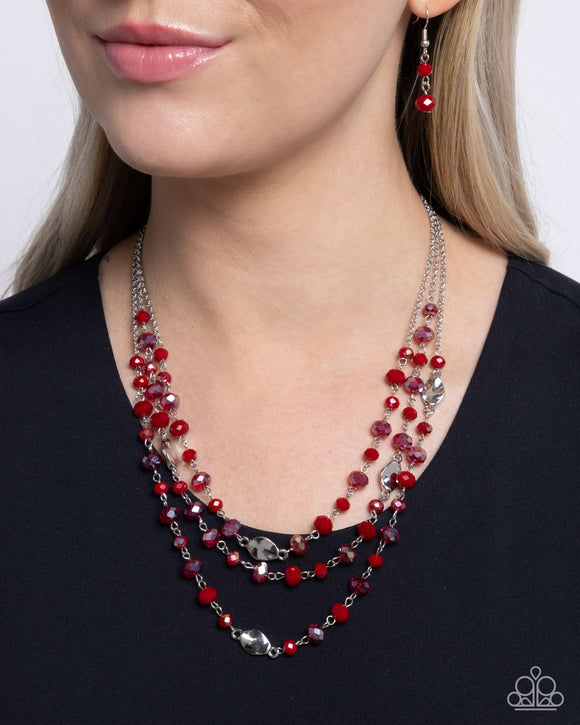 Paparazzi Radiantly Rich - Red Necklace