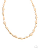 Paparazzi Sharp Soliloquy - Gold Necklace