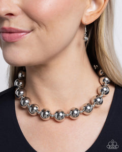 Paparazzi Flattery Will Get You Everywhere - Silver Necklace