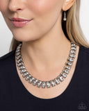 Paparazzi Officially Opulent - White Necklace