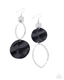 Paparazzi Obsessive Ostinato - Black Earring