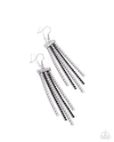 Paparazzi Tapered Team - Black Earring