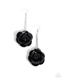 Paparazzi Saccharine Sprig - Black Earring