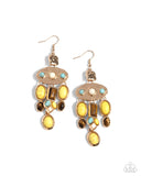 Paparazzi Inspired Interval - Yellow Earring