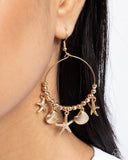 Paparazzi Coastal Conversation - Gold Earring