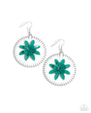 Paparazzi Dancing Daydream - Green Earring