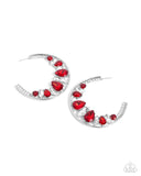 Paparazzi Refined Rewind - Red Earring