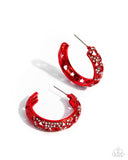 Paparazzi Stellar Significance - Red Earring