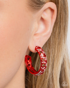 Paparazzi Stellar Significance - Red Earring