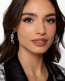 Paparazzi Downtown Decadence - Black Earring