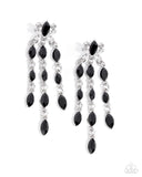 Paparazzi Lively Lure - Black Earring