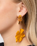 Paparazzi Malibu Moderato - Gold Earring