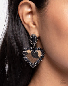 Paparazzi Whimsical Wrangler - Black Earring