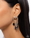 Paparazzi Highest Grade - Black Earring