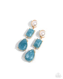 Paparazzi Marbled Masterpiece - Blue Earring