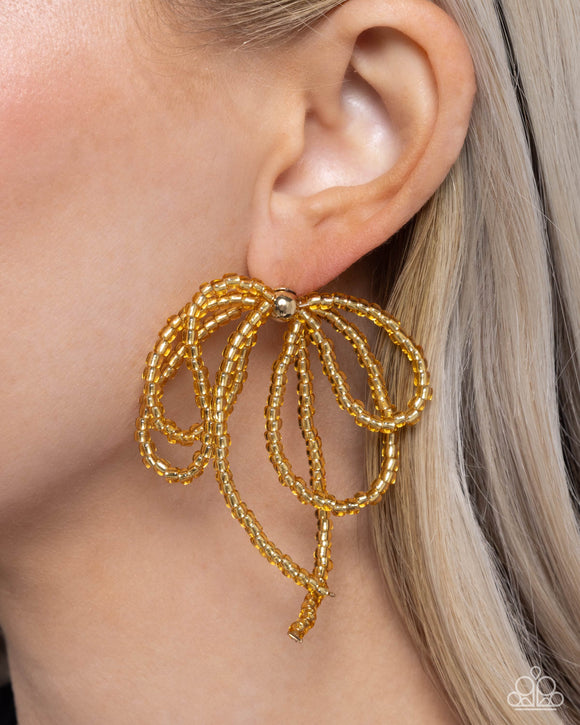 Paparazzi Sophisticated Sprinkle - Gold Earring