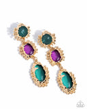 Paparazzi Emotional Elegance - Green Earring