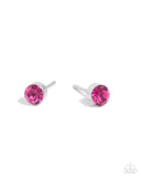 Paparazzi Logical Light - Pink Earring