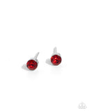 Paparazzi Logical Light - Red Earring