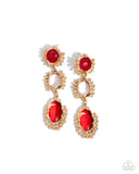 Paparazzi Emotional Elegance - Red Earring