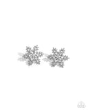 Paparazzi Snowflake Spell - White Earring