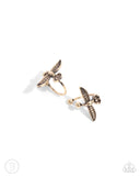 Paparazzi Soaring Sparrow - Gold Earring