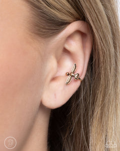 Paparazzi Soaring Sparrow - Gold Earring