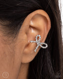 Paparazzi Convincing Charm - White Earring
