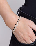 Paparazzi Fateful Finish - Black Bracelet