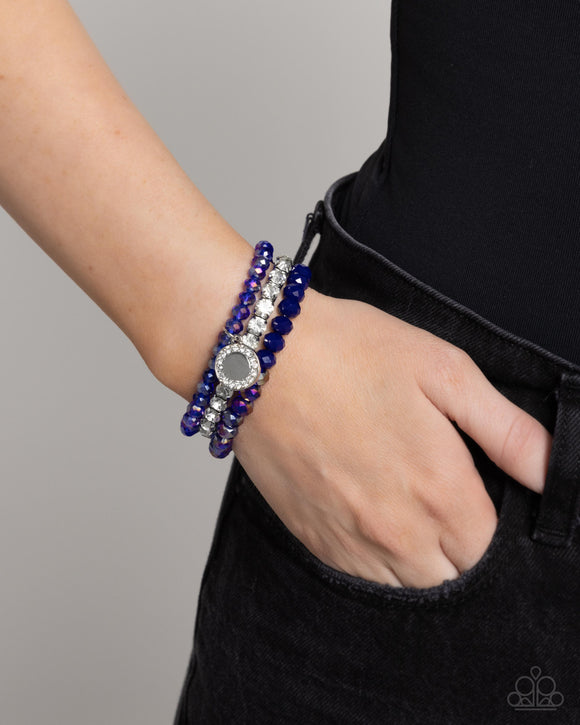 Paparazzi Heroic Haute - Blue Bracelet