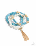 Paparazzi Marbled Mirage - Blue Bracelet