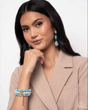 Paparazzi Marbled Mirage - Blue Bracelet