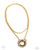 Paparazzi Embodying Enjoyment - Gold Necklace