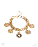 Paparazzi ♥ Delightful Declaration - Gold ♥ Bracelet