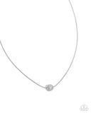 Paparazzi Fearless Flair - White Necklace