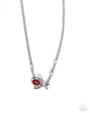 Paparazzi Bedazzled Beetle - Red Necklace