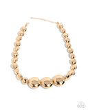 Paparazzi Reflective Roar - Gold Necklace