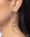 Paparazzi Dreaming of Hoops - Silver Earring