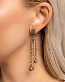 Paparazzi Authoritative Admiration - Brass Earring