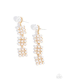 Paparazzi Pearl Pastime - Gold Earring