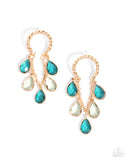 Paparazzi Highest Grade - Green Earring