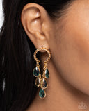 Paparazzi Highest Grade - Green Earring