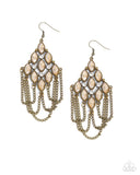 Paparazzi Trenchant Transformation - Brass Earring