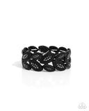Paparazzi Riding the Clutch - Black Bracelet