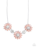 Paparazzi Vulnerable Vacation - Orange Necklace