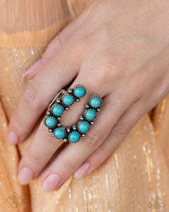 Paparazzi Wild West Whisper - Blue Ring