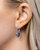 Paparazzi Pampered Padlock - Blue Earring