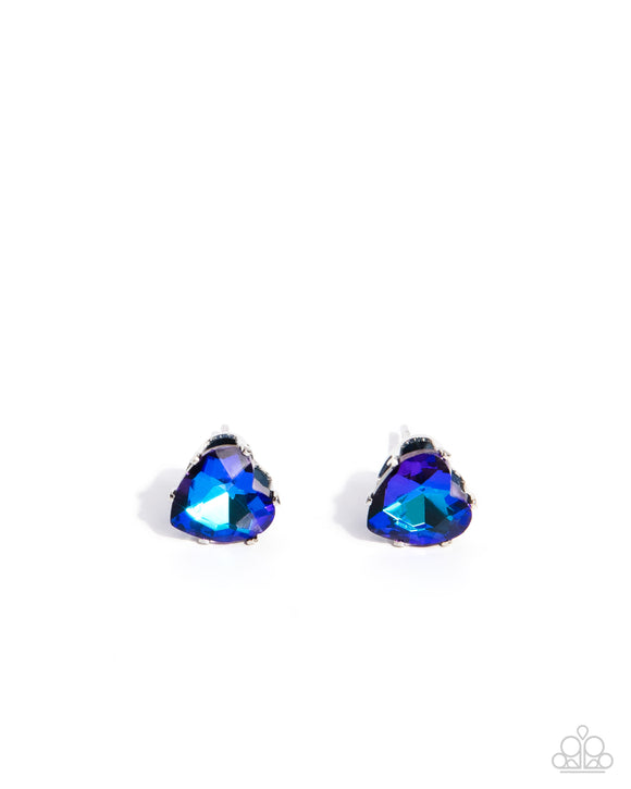 Sweetheart Stunner - Blue Earring